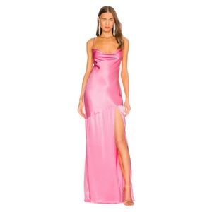 NWT Michael Costello × REVOLVE Cecelia Gown in Pink